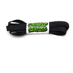 SneakerScience 15mm Wide Drag / Curb Style Shoelaces - (Black)