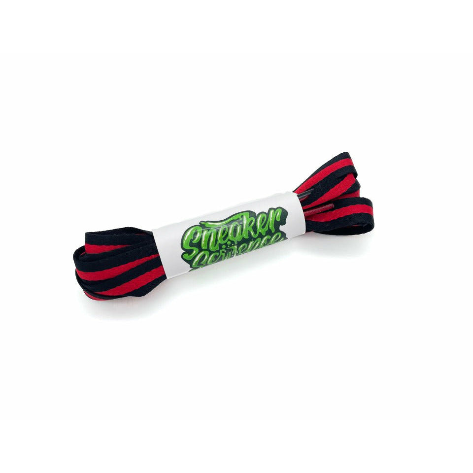 SneakerScience Striped Flat Ribbon Shoelaces