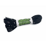 SneakerScience Splattered Flat Laces - (Black/Silver)