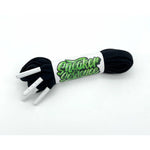 SneakerScience Premium Coloured Tip Laces - (Black/White)