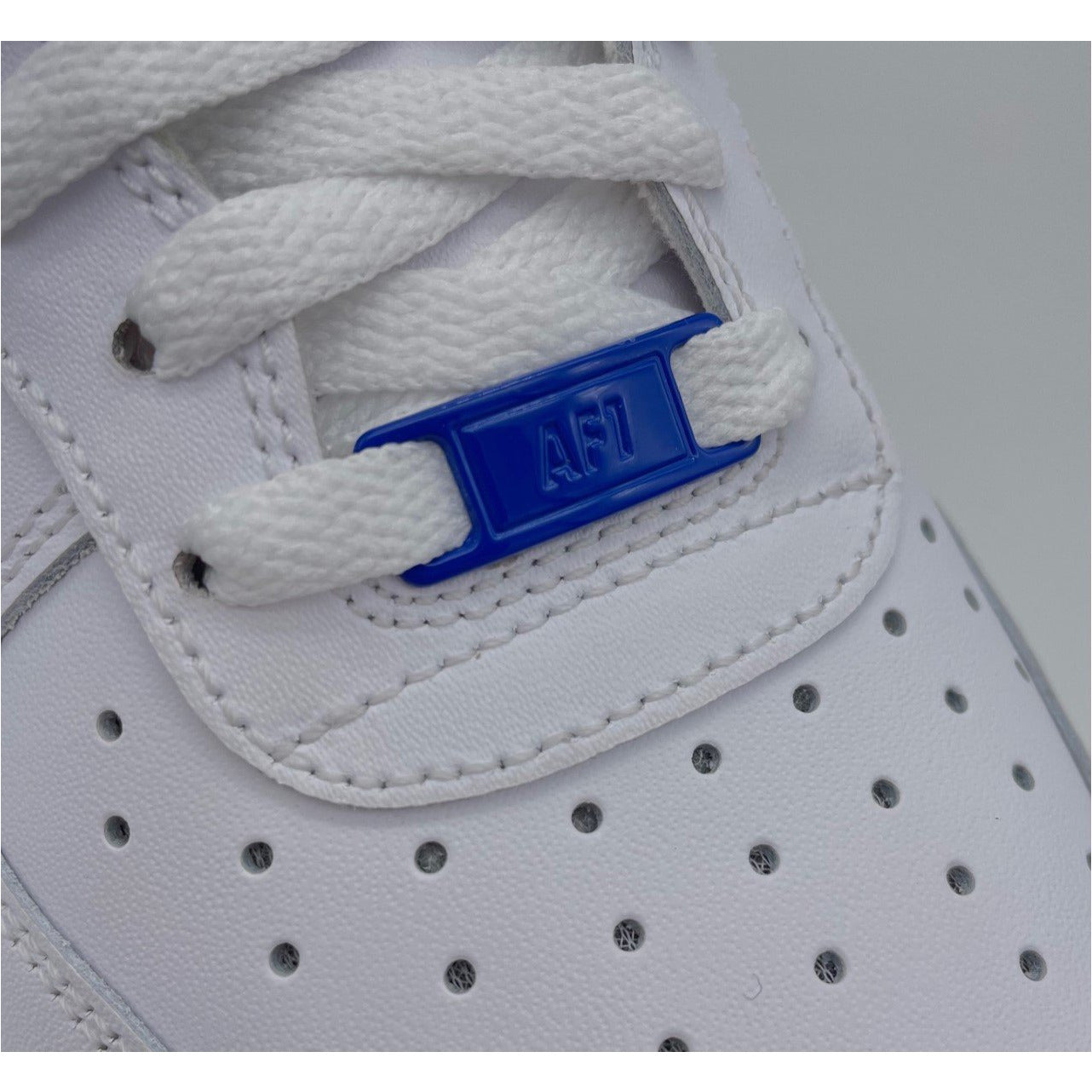 SneakerScience AF1 Lace Tags Blue Sneaker Science