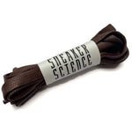 SneakerScience Waxed Flat Laces - (Brown)