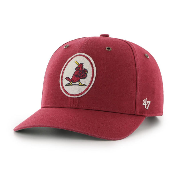 '47 Brand Midfield Back Track Vintage St. Louis Cardinals Cap - Razor Red