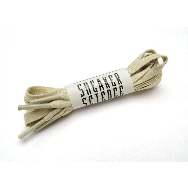 SneakerScience Waxed Flat Laces - (Cream)