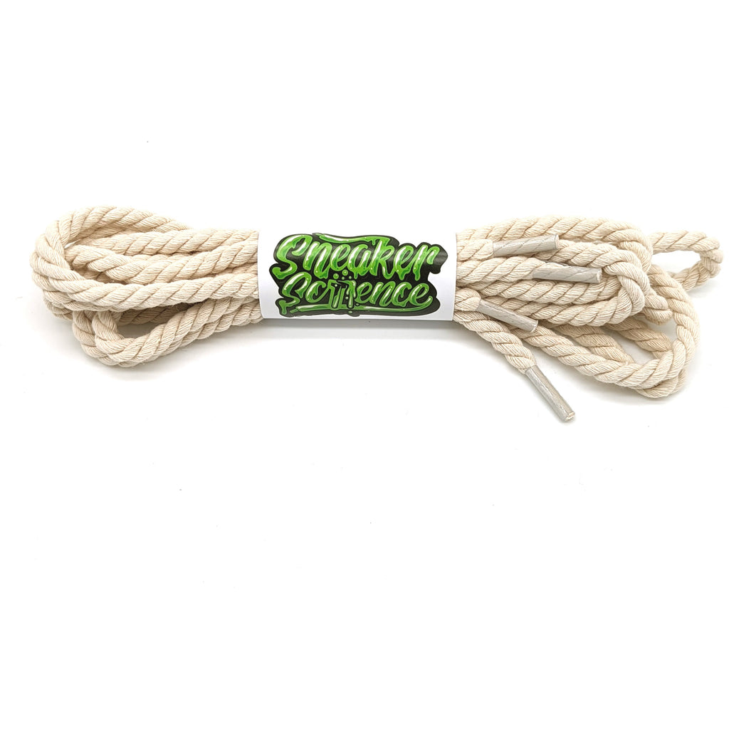 SneakerScience SB Dunk Twisted Rope Replacement Laces - (Cream ...