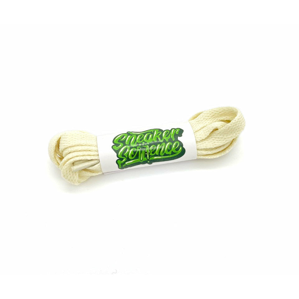 SneakerScience Kids Flat Laces - (Cream)