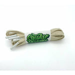 SneakerScience Premium Coloured Tip Laces - (Cream/White)