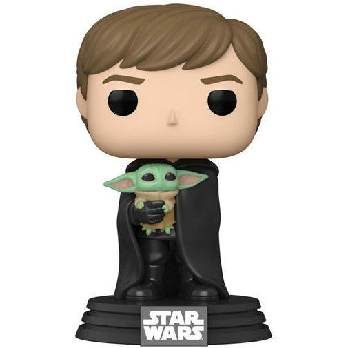 Funko POP! Star Wars The Mandalorian Figure Luke with Child - 9cm
