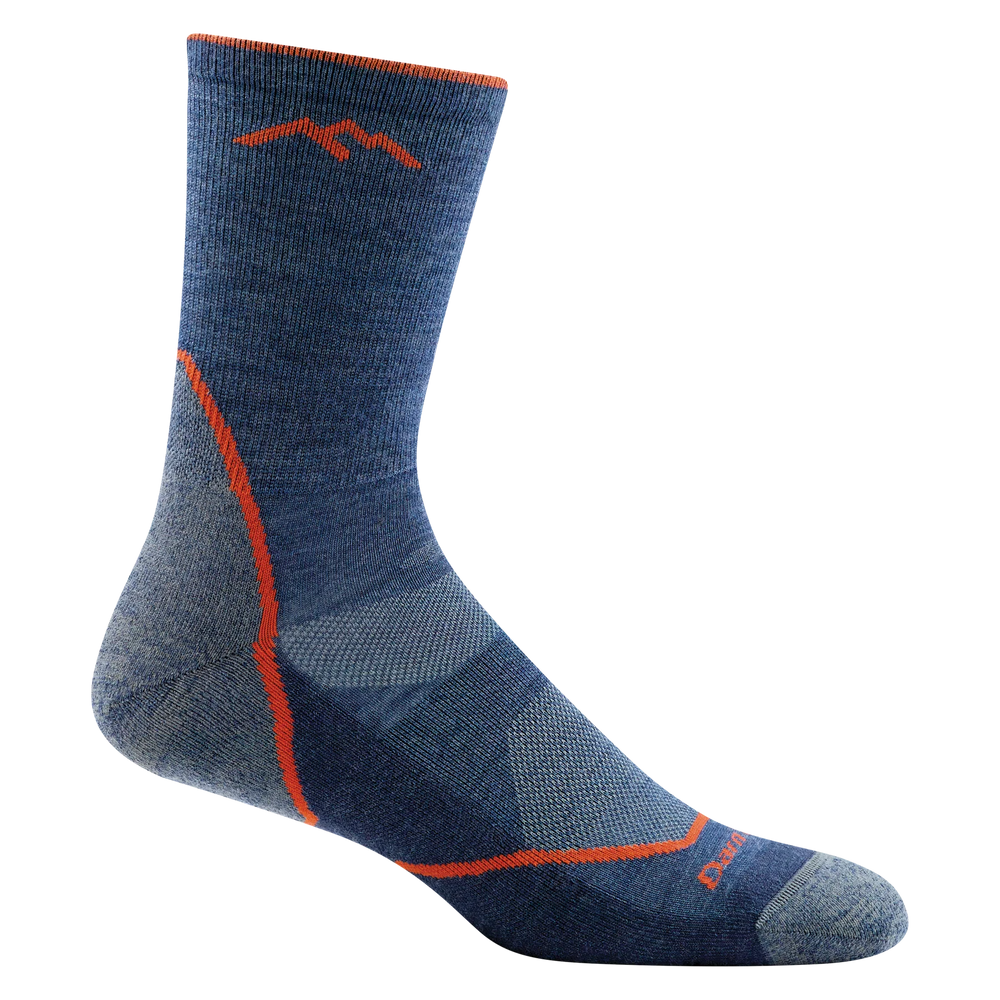 Darn Tough - Men's Light Hiker Micro Crew Lightweight Hiking Socks (Denim)