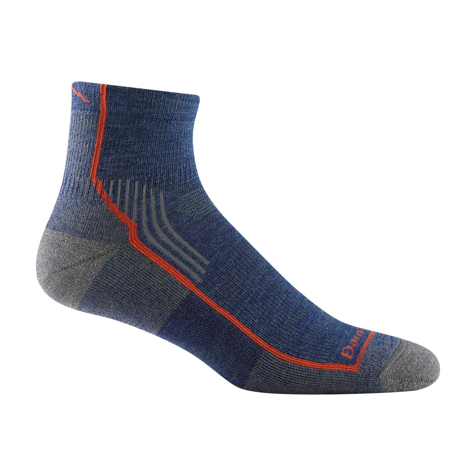 Darn Tough - Men's Hiker Quarter Midweight Hiking Socks (Dusk Denim)