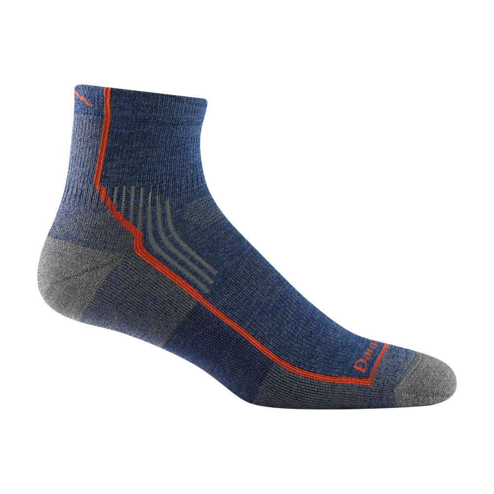 Darn Tough - Men's Hiker Quarter Midweight Hiking Socks (Dusk Denim)