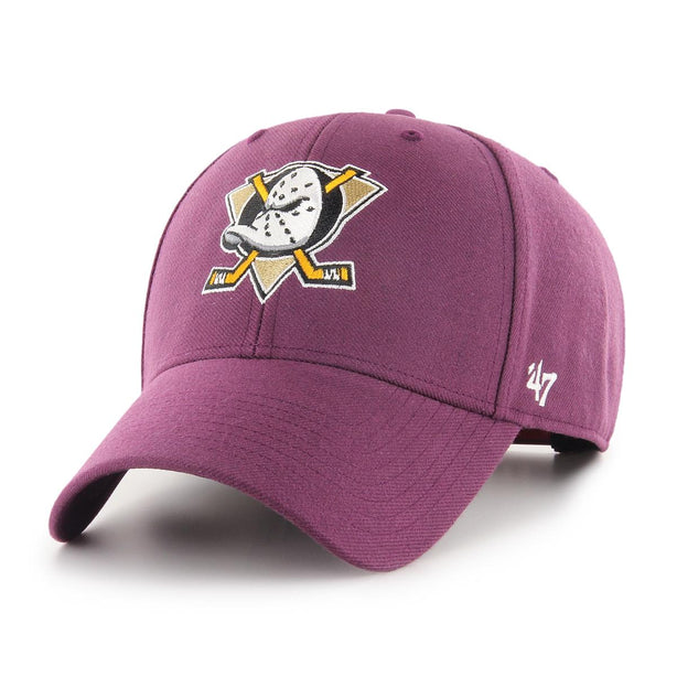 '47 Brand MVP Snapback Anaheim Ducks Cap - Plum