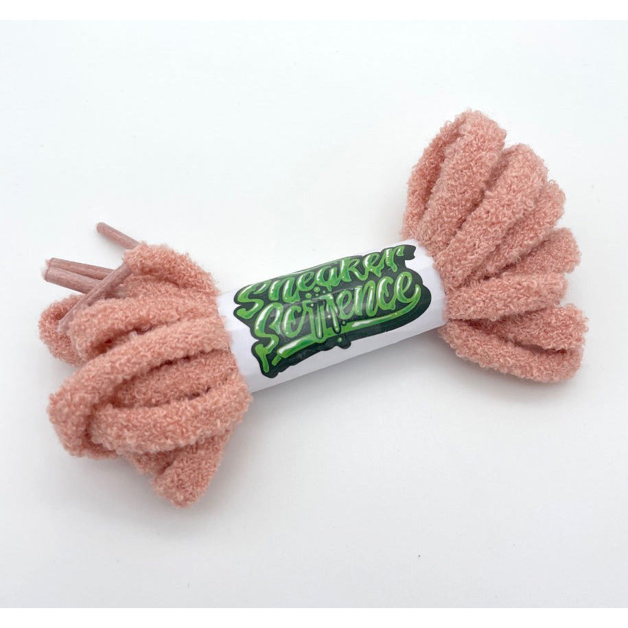 SneakerScience Fluffy Teddy Laces - (Dusty Rose)