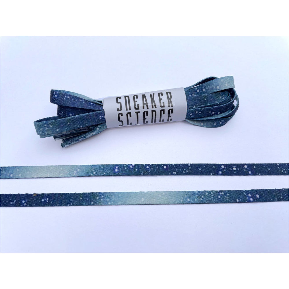 SneakerScience Space Series Flat Laces - (Stargaze Blue)