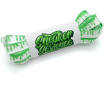 SneakerScience Paint Drip Flat Laces - (White/Green)