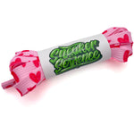 SneakerScience Sketchy Heart Print Flat Laces - Pink