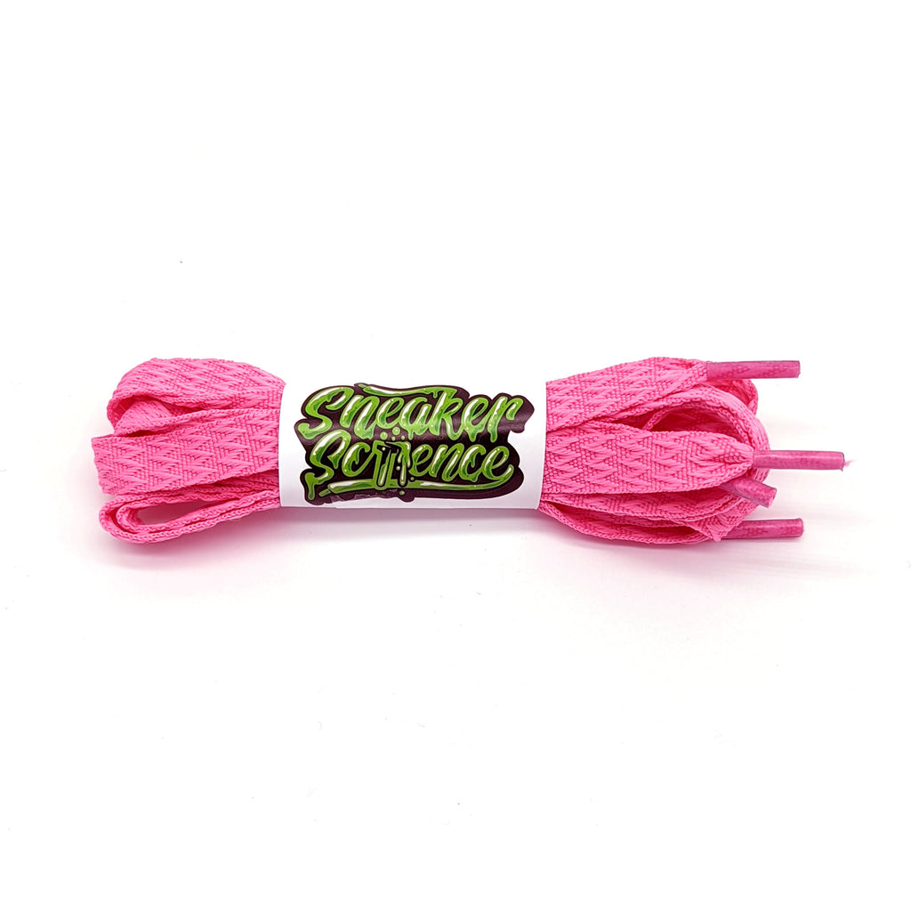 SneakerScience 15mm Wide Drag / Curb Style Shoelaces - (Hot Pink ...
