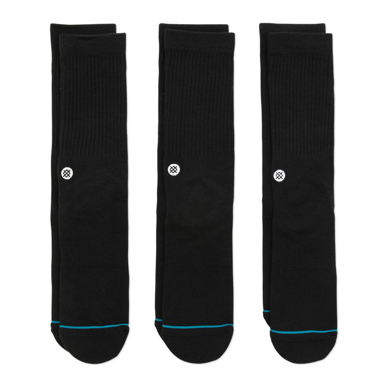 Stance - Icon Crew Socks - Black (3 Pack)