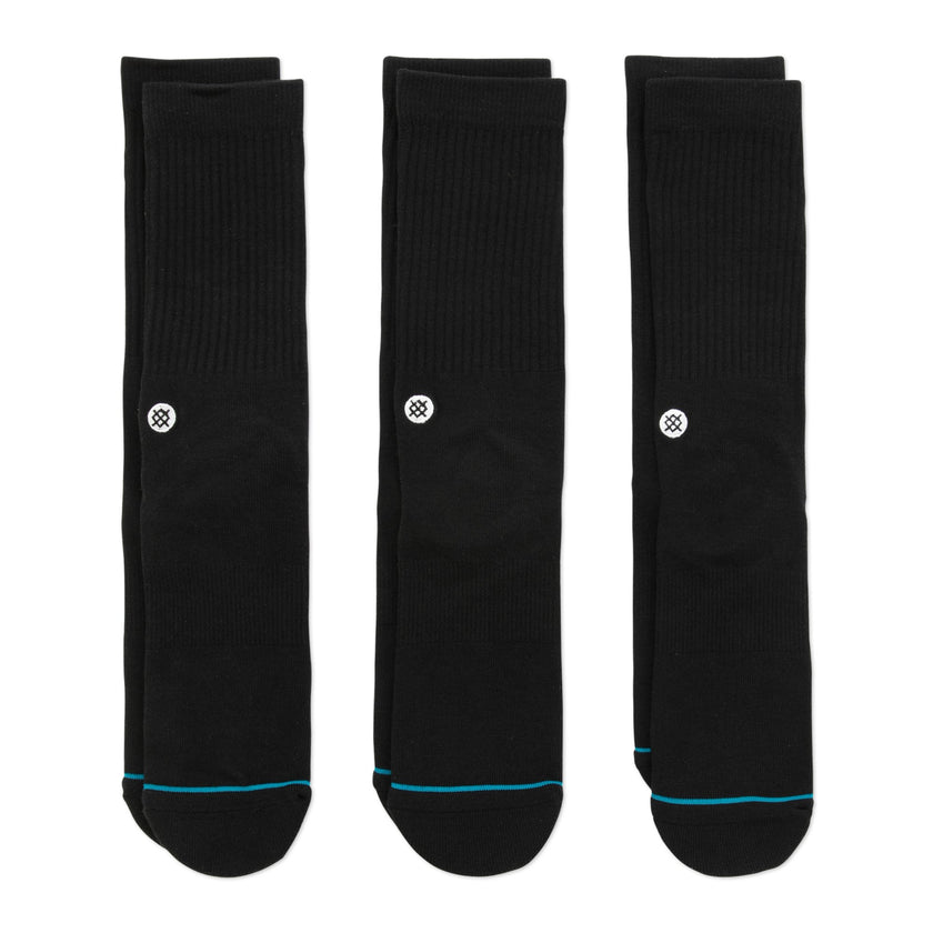 Stance - Icon Crew Socks - Black (3 Pack)