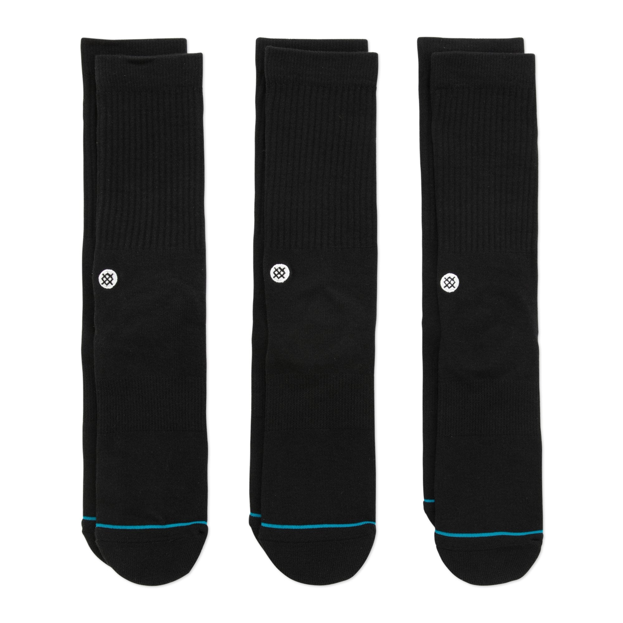 Stance - Icon Crew Socks - Black (3 Pack)