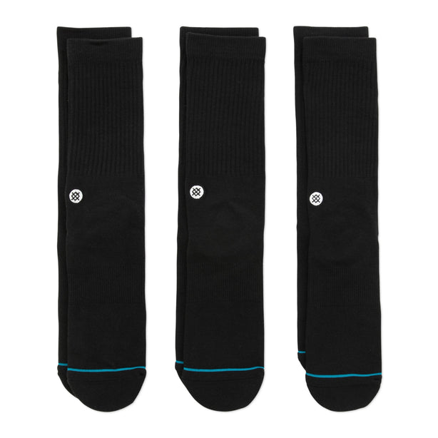 Stance - Icon Crew Socks - Black (3 Pack)