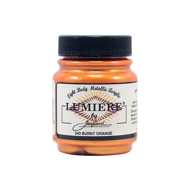 Jacquard Lumiere Paint - Burnt Orange