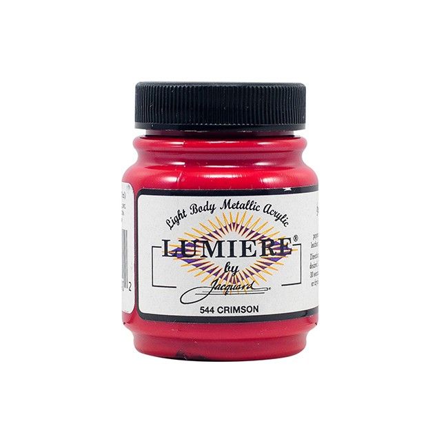 Jacquard Lumiere Paint - Crimson