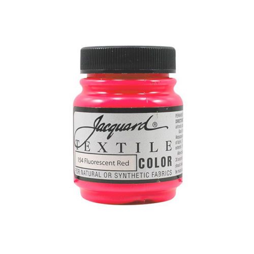 Jacquard Textile Color Paint - Fluorescent Red