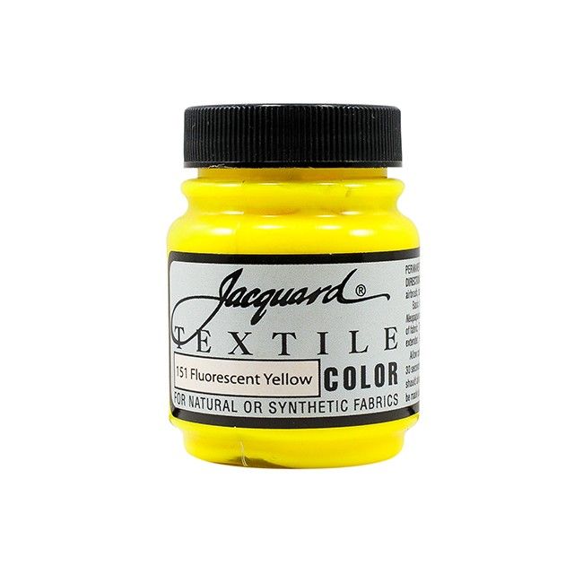 Jacquard Textile Color Paint - Fluorescent Yellow