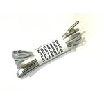 SneakerScience Leather Laces with Silver Tips - (Silver)