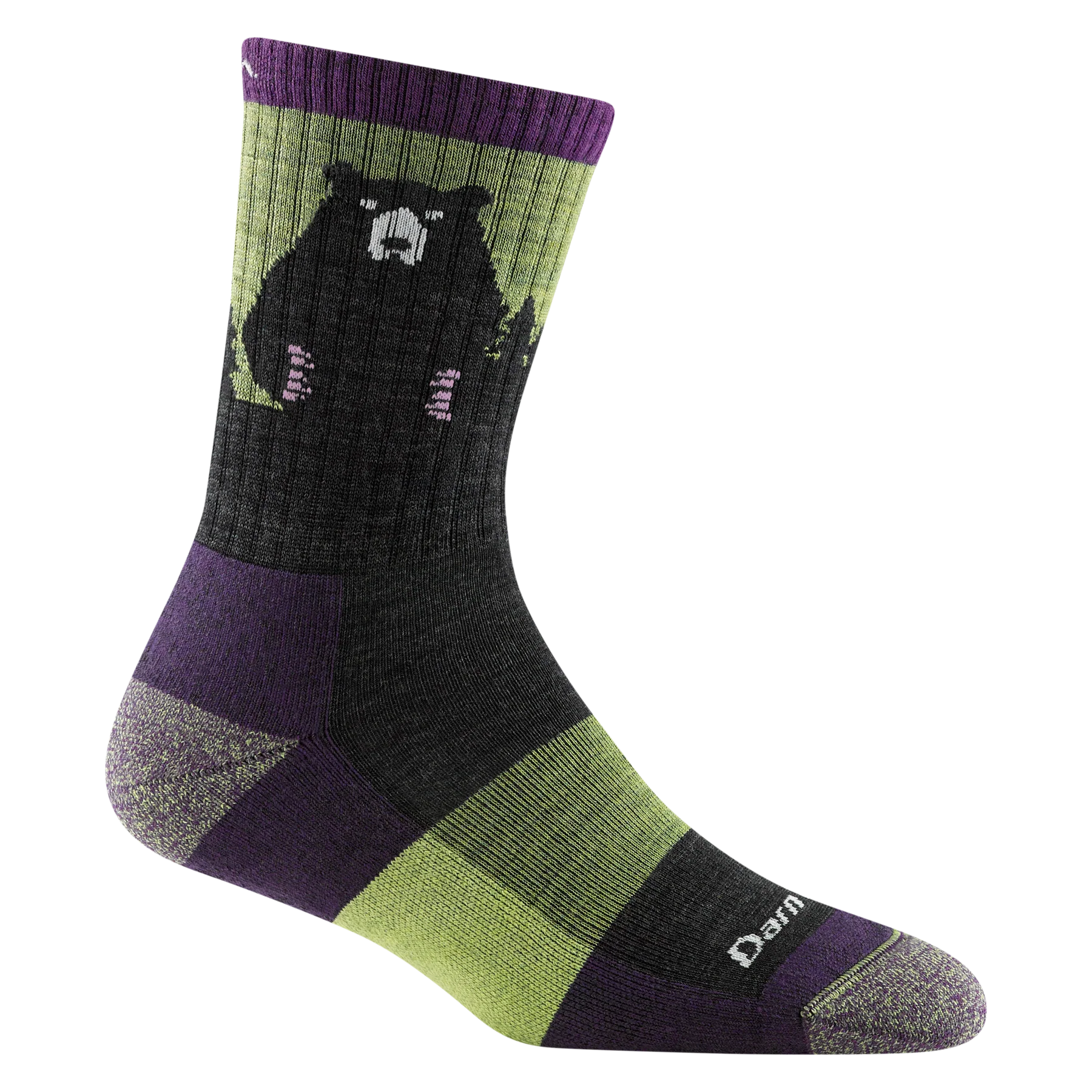 Darn Tough - Women's Bear Town Micro Crew Lightweight Hiking Socks (Lime)