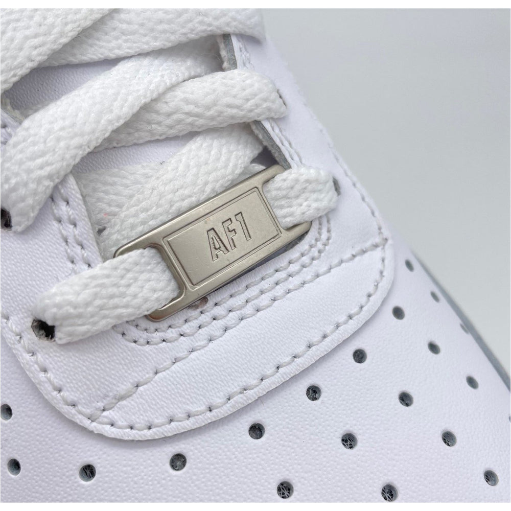 SneakerScience AF1 Lace Tags - (Matte Silver)