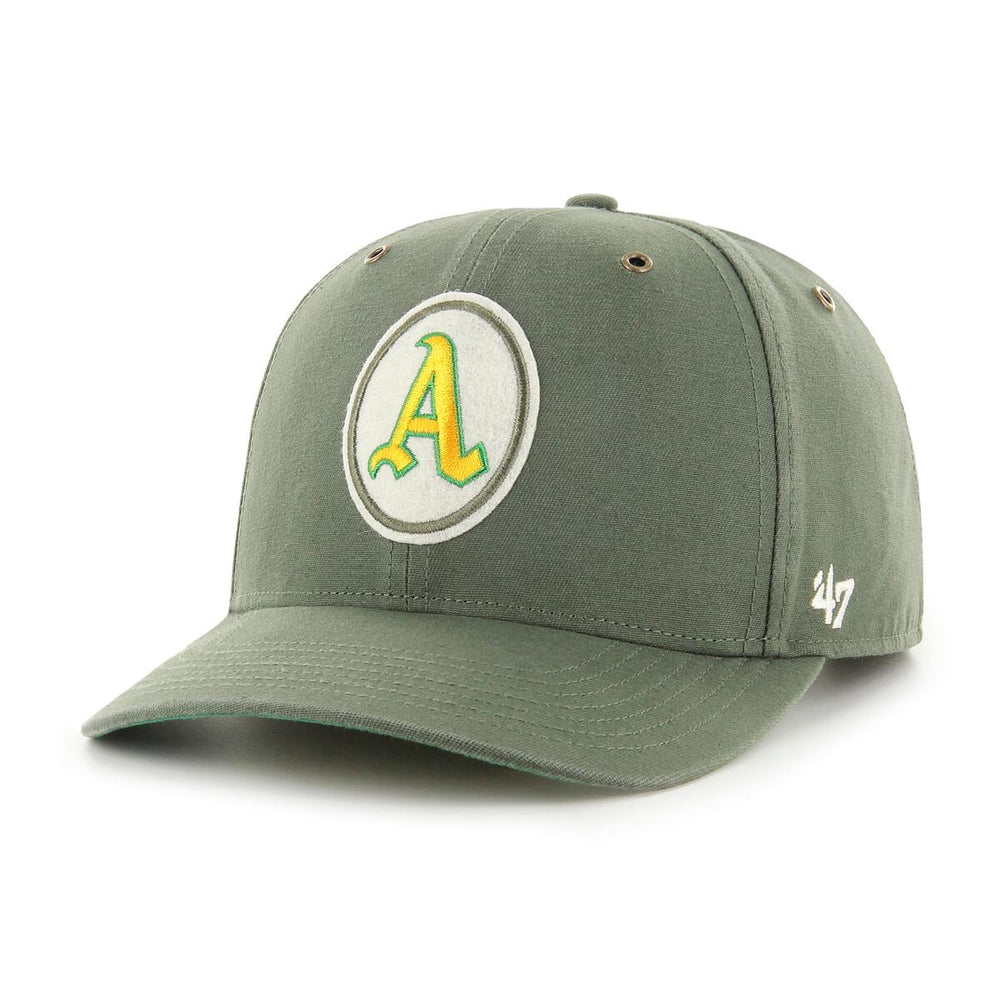 '47 Brand Midfield Back Track Vintage Oakland Athletics Cap - Moss