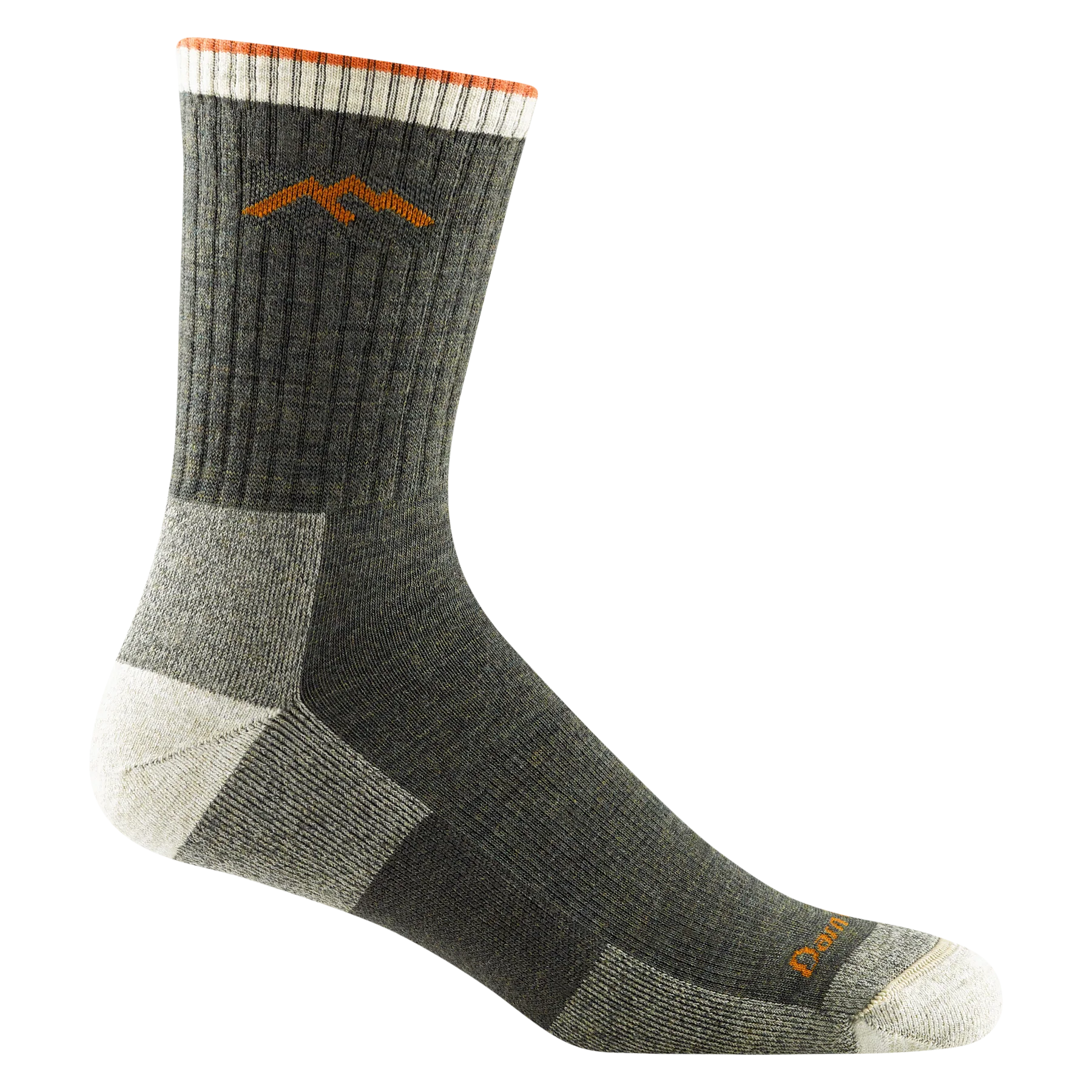 Darn Tough - Men's Hiker Micro Crew Midweight Hiking Socks (Olive)
