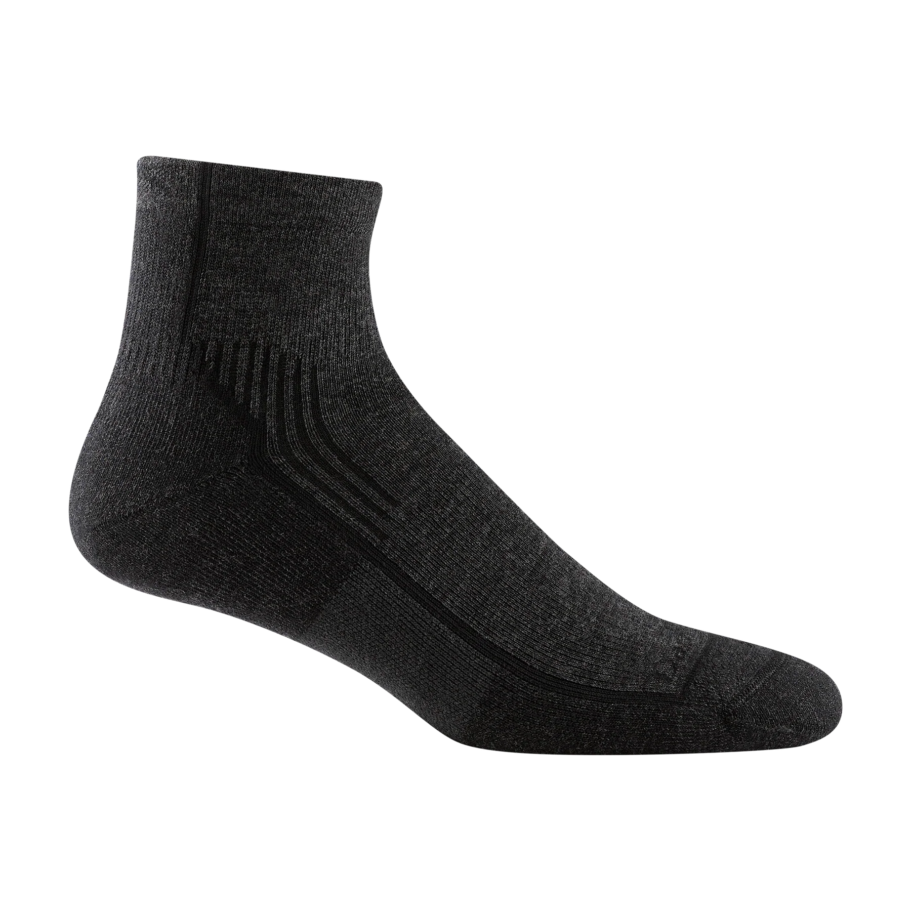 Darn Tough - Men's Hiker Quarter Midweight Hiking Socks (Onyx Black)