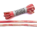 SneakerScience Tie Dye Flat Laces - (Peach)