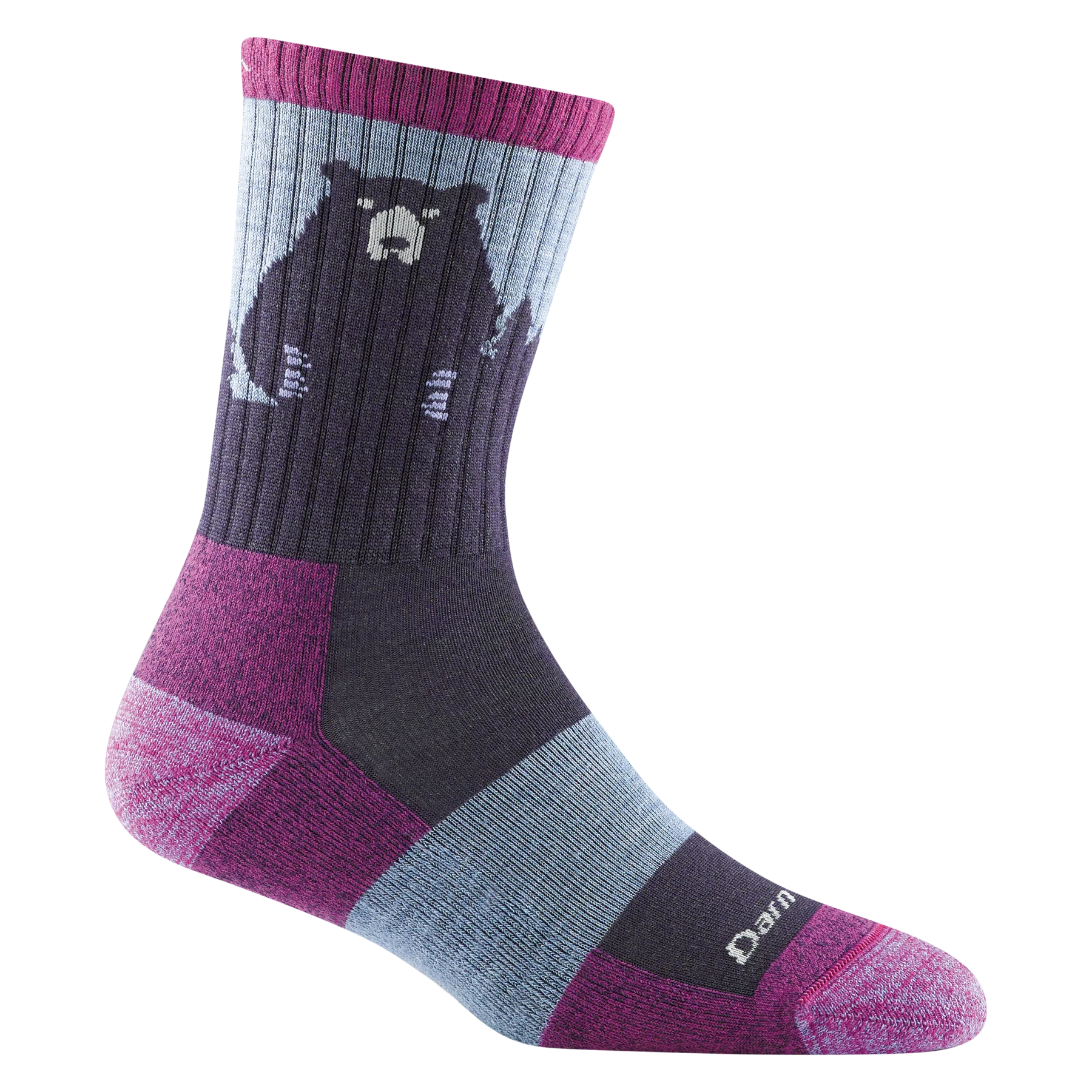 Darn Tough - Women's Bear Town Micro Crew Lightweight Hiking Socks (Purple)