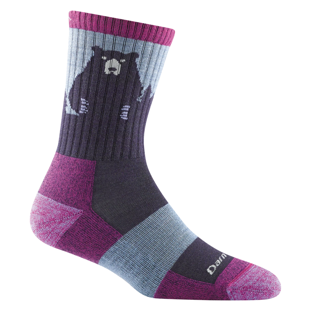 Darn Tough - Women's Bear Town Micro Crew Lightweight Hiking Socks (Purple)