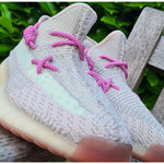 SneakerScience Round Rope Laces - (Raspberry/White)