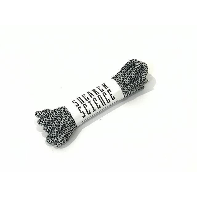 SneakerScience Round Rope Laces - (Black/White)
