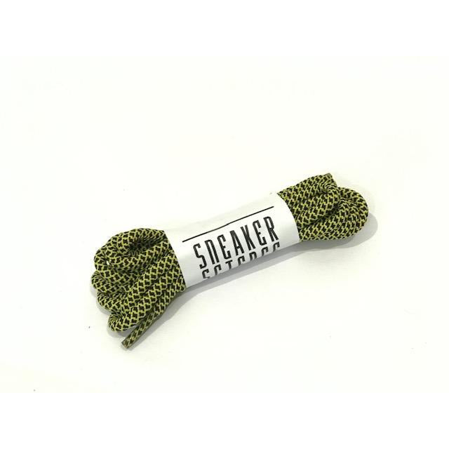SneakerScience Round Rope Laces - (Black/Yellow)