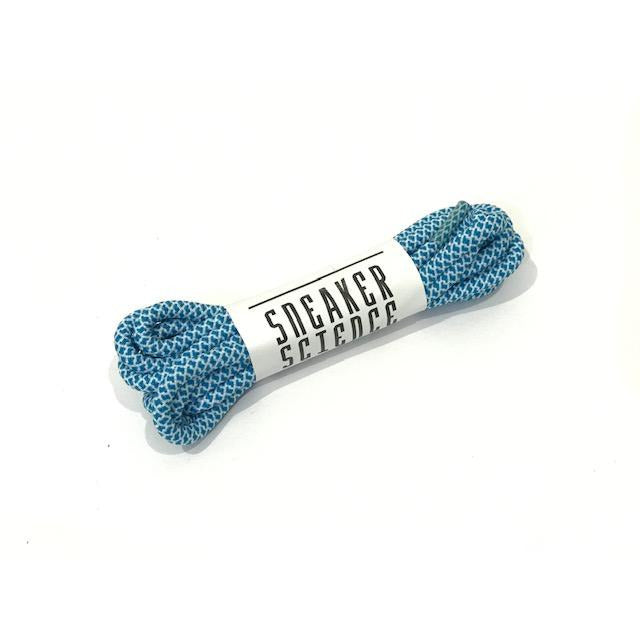 SneakerScience Round Rope Laces - (Blue/White)