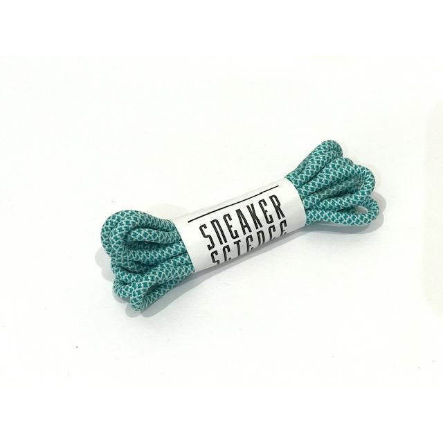 SneakerScience Round Rope Laces - (Emerald/White)