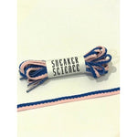 SneakerScience Splice Two Tone Flat Shoelaces - (Royal Blue/Pink)