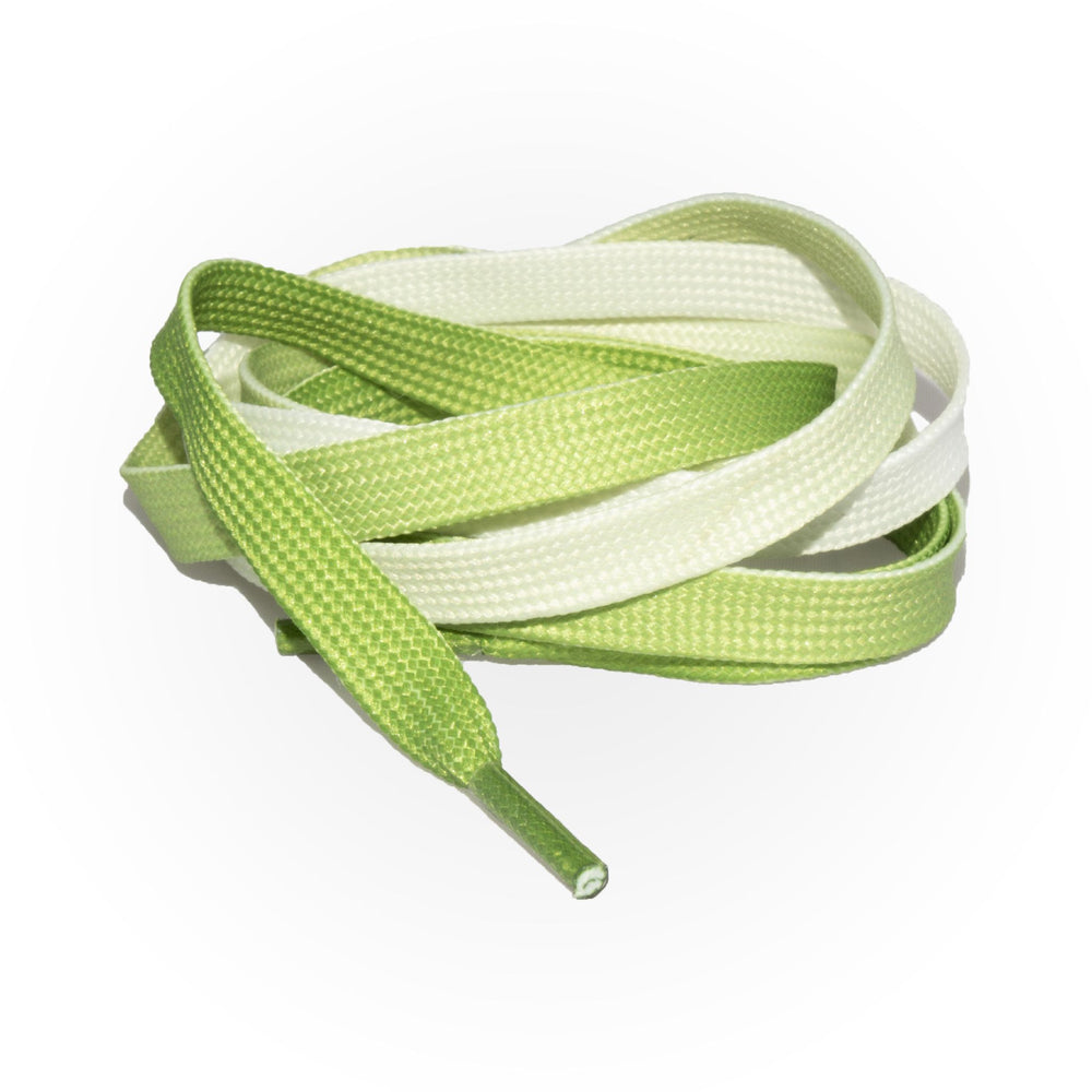 SneakerScience Fade Flat Laces - Green