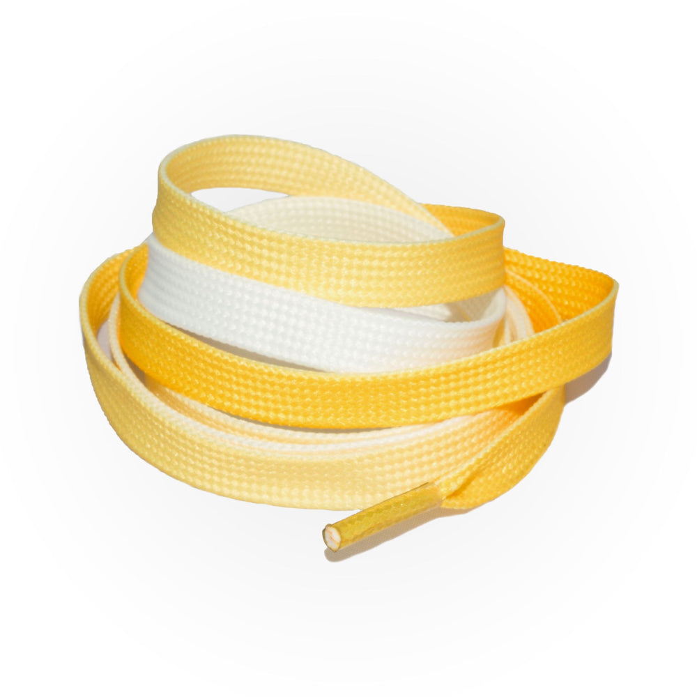 SneakerScience Fade Flat Laces - Golden Yellow