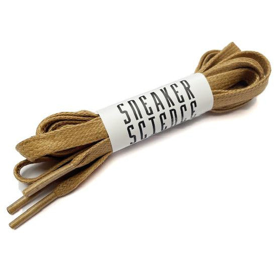 SneakerScience Waxed Flat Laces - (Tan) – Sneaker Science