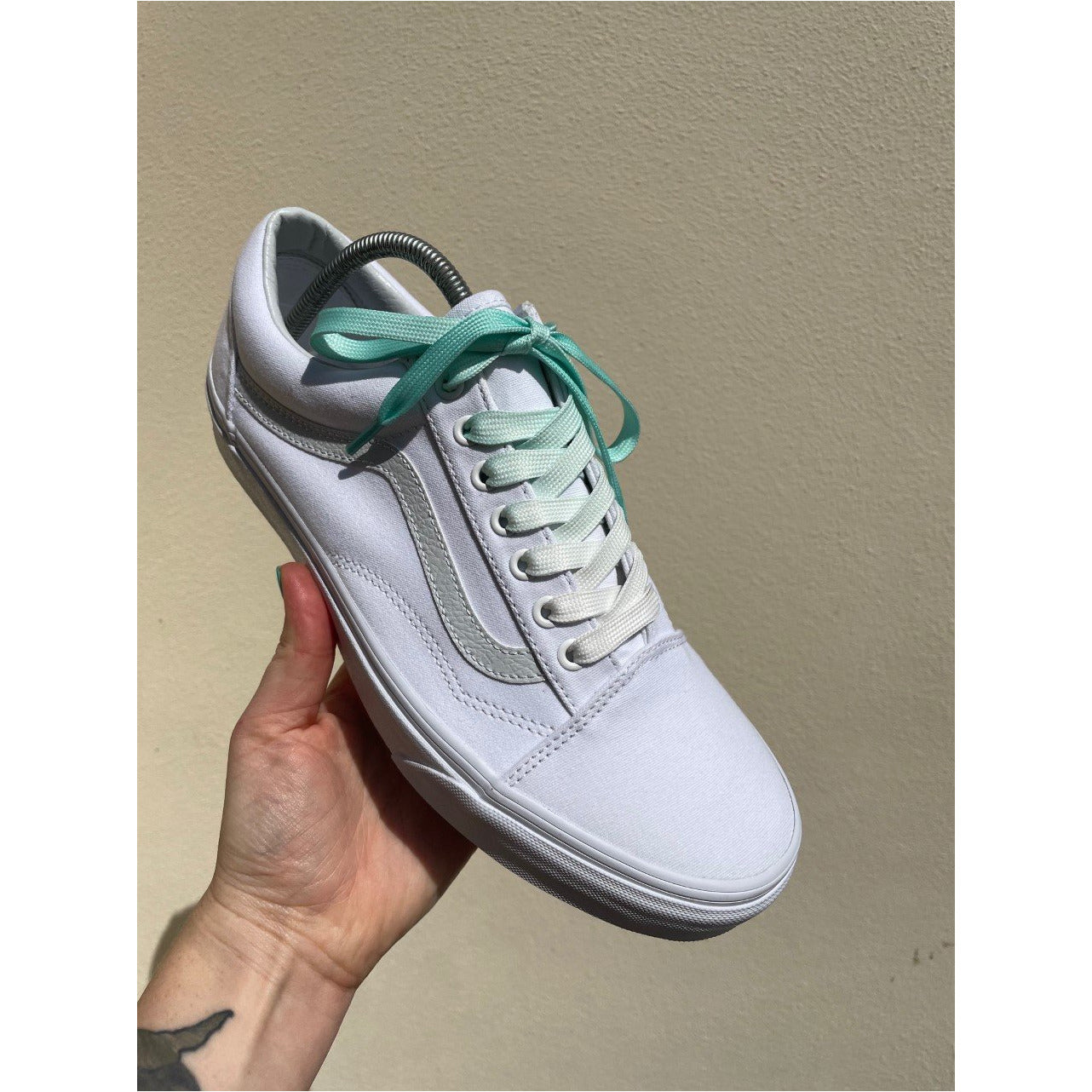SneakerScience Fade Flat Laces Tiffany Blue Sneaker Science