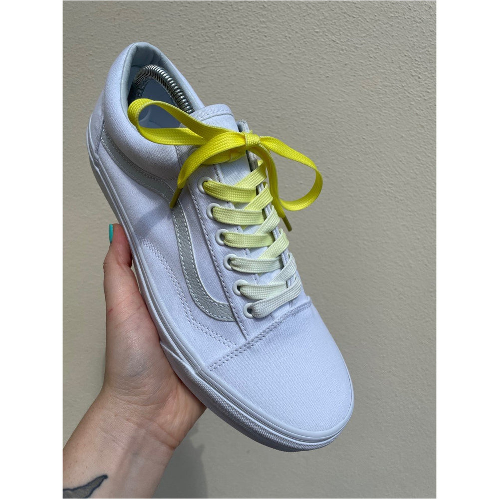 SneakerScience Fade Flat Laces - Bright Yellow