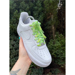 SneakerScience Tie Dye Flat Laces - (Sour Apple)
